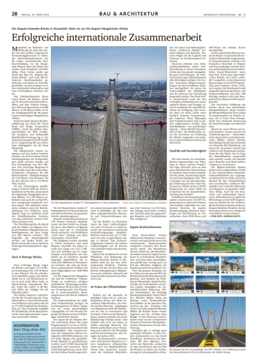 29/03/2019 / Die längste Hängebruecke Afrikas: Maputo-Katembe Brücke in Mosambik / Jörn Seitz, Andreas Raftis
