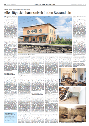 21/05/2021 / Sanierung Bahnhof Tapfheim / Jochen Hauf, Rita Faller, Robert Tews