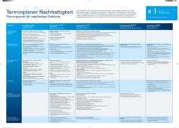 Terminplaner Nachhaltigkeit