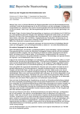 Damit aus der Vergabe kein Bürokratiebooster wird / 15/09/2023 Dr.-Ing. Werner Weigl