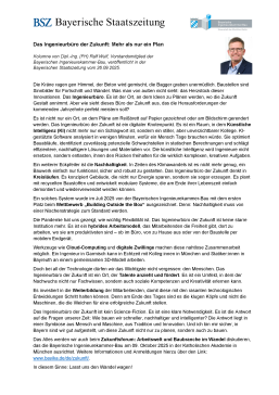 Das Ingenieurbüro der Zukunft: Mehr als nur ein Plan / 26/09/2025 / Ralf Wulf