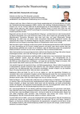 GMG statt GEG: Rückschritt mit Ansage / 27/03/2026 / Alexander Lyssoudis