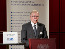 Dipl.-Ing. Hans-Ullrich Kammeyer, Präsident der Bundesingenieurkammer