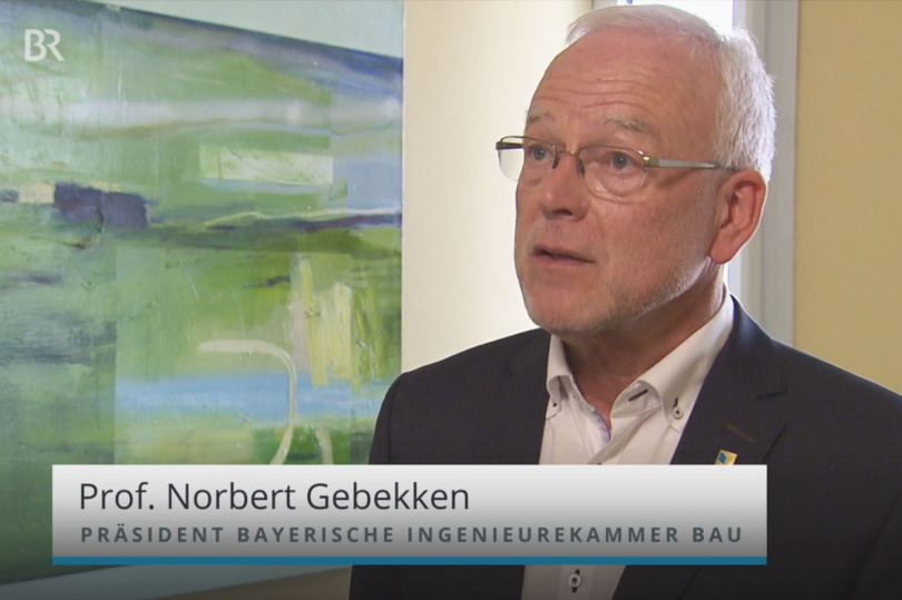 Ingenieurmangel: Präsident Prof. Dr. Gebbeken im Bayerischen Fernsehen