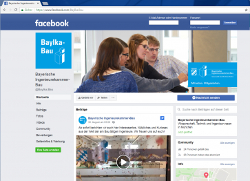 Die Bayerische Ingenieurekammer-Bau bei Facebook