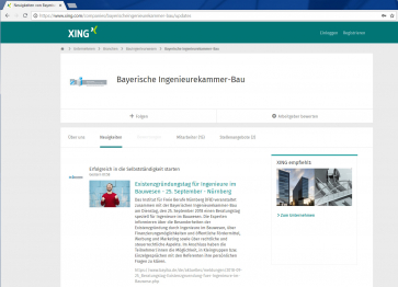 Die Bayerische Ingenieurekammer-Bau bei XING