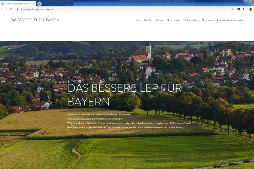 Initiative "Das bessere LEP für Bayern" stellt neuen Internetauftritt vor.