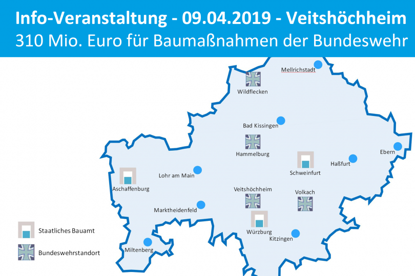 Info Veranstaltung 310 Mio Euro Fur Baumassnahmen Der Bundeswehr In Unterfranken 09 04 19 Veitshochheim
