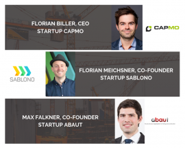 Start Up Talks mit Florian Biller, Florian Meichsner und Max Falkner