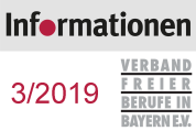 Informationen des Verbandes Freier Berufe 03/2019