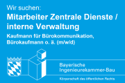 Wir suchen Verstärkung: Mitarbeiter Zentrale Dienste / interne Verwaltung (m/w/d)