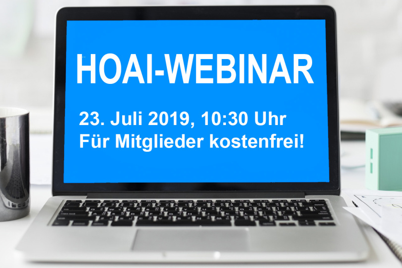 Kostenfreies Webinar zum HOAI-Urteil am 23. Juli 2019