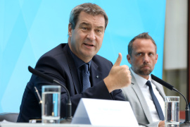 Ministerpräsident Dr. Markus Söder und Umweltminister Thorsten Glauber