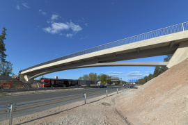 Brücke bei Schwaig im Zuge der A 3 bei Nürnberg