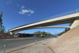Brücke bei Schwaig im Zuge der A 3 bei Nürnberg