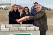 Grundsteinlegung der Stadibau-Wohnanlage Freiham in München 