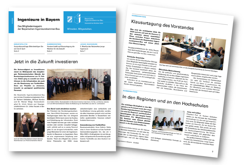 Mitgliedermagazin "Ingenieure in Bayern": März-Ausgabe jetzt online