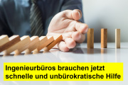 Bundesingenieurkammer: Ingenieurbüros brauchen jetzt schnelle und unbürokratische Hilfe