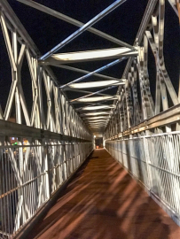 Einhub der Behelfsbrücken