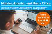 Neue Webinare: Mobiles Arbeiten und Home Office