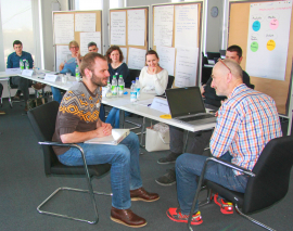 Das Kommunikationstraining nimmt einen wichtigen Platz ein.