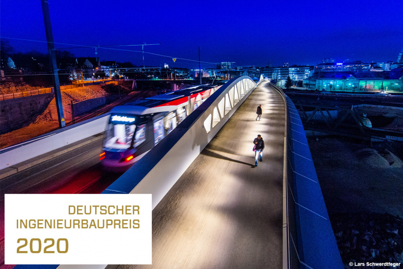Deutscher Ingenieurbaupreis 2020 geht an Kienlesbergbrücke in Ulm