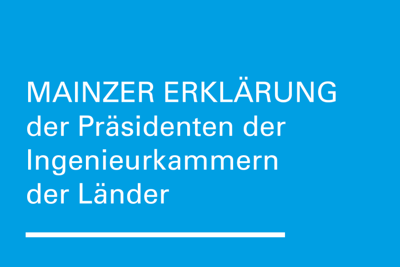 Mainzer Erklärung der Länderingenieurkammern