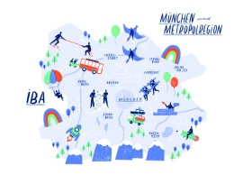 AG IBA - Karte der Metropolregion - © Johanna Springer / LHM