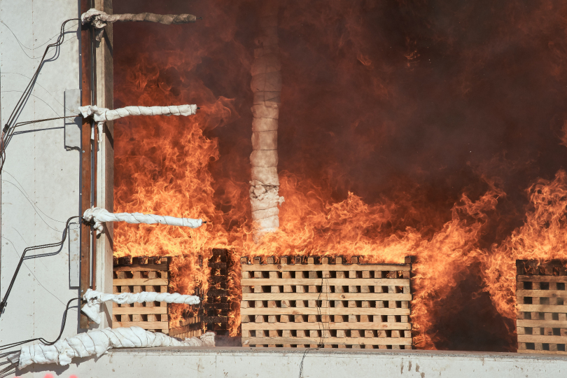 Reale Großbrandversuche am TUM-Campus Garching