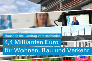 Bayerischer Landtag verabschiedet Haushalt für Wohnen, Bau und Verkehr