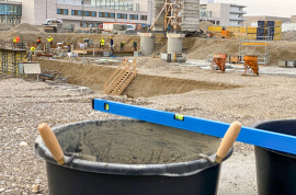 Grundsteinlegung der Stadibau-Wohnanlage Freiham in München am 13.02.2020 / Archivbild - Quelle: StMB