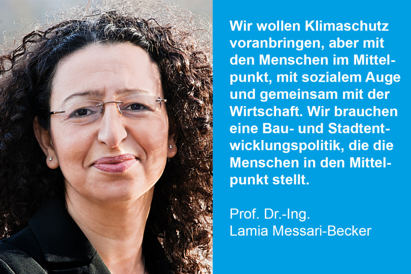 Prof. Dr.-Ing. Lamia Messari-Becker: Menschen bei Klimaschutz in den Mittelpunkt stellen