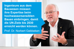 Prof. Dr. Norbert Gebbeken, Präsident der Bayerischen Ingenieurekammer-Bau