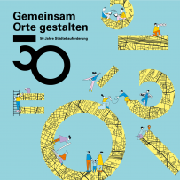 Jubiläumsband „50 Jahre Städtebauförderung in Bayern – Gemeinsam Orte gestalten“