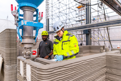 Der 3D-Betondruck auf der Baustelle