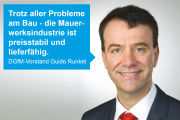 Mauerwerksindustrie will entscheidenden Beitrag zur Baustoffversorgung leisten