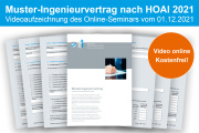 Muster-Ingenieurvertrag nach HOAI 2021 - Video des Seminars jetzt online