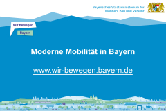 Neue Internetseite zu nachhaltigen Mobilitätslösungen in Bayern