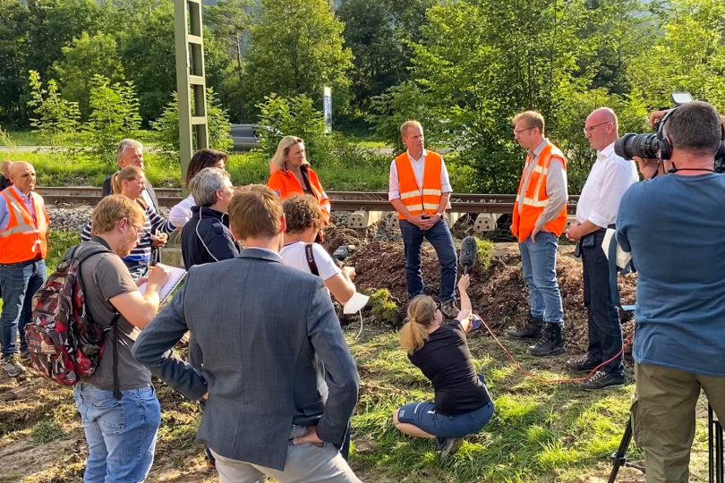 Verkehrsministerin Schreyer fordert mehr Schutz der Bahninfrastruktur vor Naturgewalten