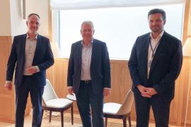 Martin Falenski (Hauptgeschäftsführer Bundesingenieurkammer), Markus Ferber MdEP und Martin Böhme (Europabeauftragte der Bundesingenieurkammer und Geschäftsführer der IK Rheinland-Pfalz), v.l.n.r.