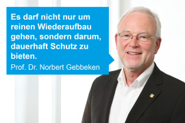 Prof. Dr. Norbert Gebbeken, Präsident der Bayerischen Ingenieurekammer-Bau