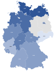 Abbildung 7: Preisentwicklung bei LB 040 Wärmeversorgungsanlagen – Betriebseinrichtungen inkl. LB 041 im Zeitraum von Februar 2021 bis September 2021