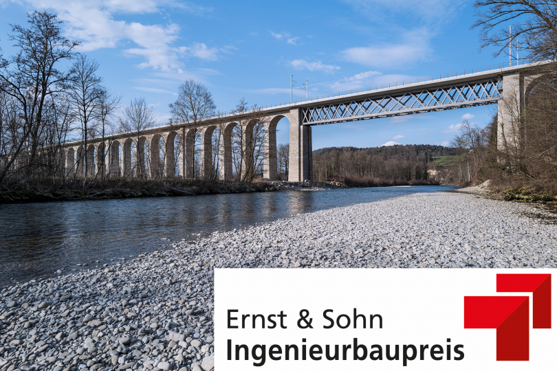 Erneuerung des Saaneviadukts gewinnt den Ernst & Sohn Ingenieurbaupreis 2022