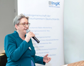 Bundesbauministerin Klara Geywitz - © Foto: Christian Vagt über Bundesingenieurkammer