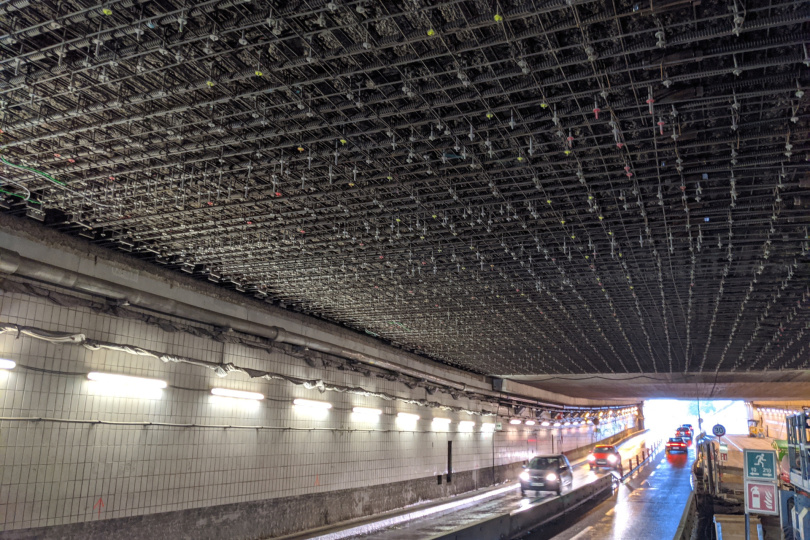 Altstadtringtunnel München, Verstärkung Block 34 im laufenden Verkehr, Prof. Feix Ingenieure GmbH, München, Foto: Prof. Feix Ingenieure GmbH, München