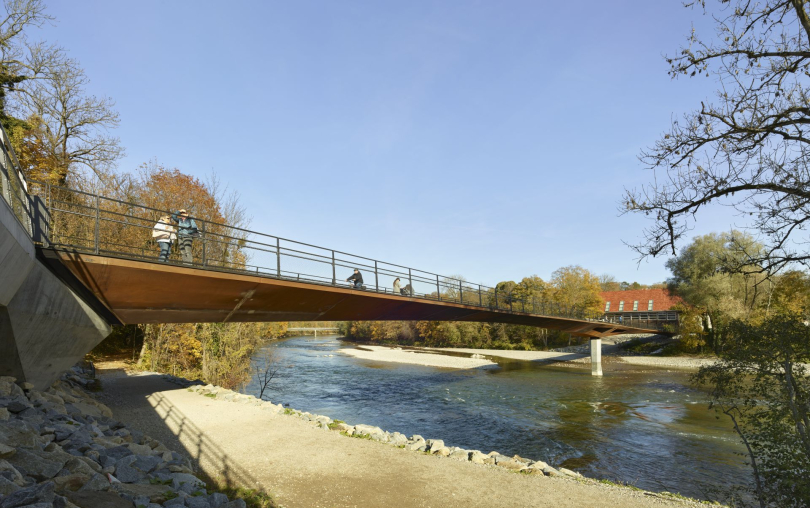 „Lady Herkomer Steg“ in Landsberg am Lech, Mayr | Ludescher | Partner Beratende Ingenieure, München | Fotograf: Roland Halbe und Thorsten Jordan 