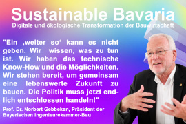 Prof. Dr.-Ing. Norbert Gebbeken, Präsident der Bayerischen Ingenieurekammer-Bau
