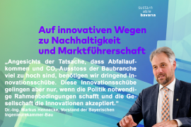 Dr.-Ing. Markus Hennecke, Vorstandsmitglied der Bayerischen Ingenieurekammer-Bau