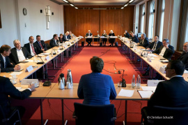 Wohnungsbaugipfel bei Bundesbauministerin Klara Geywitz – © Foto: Henning Schacht