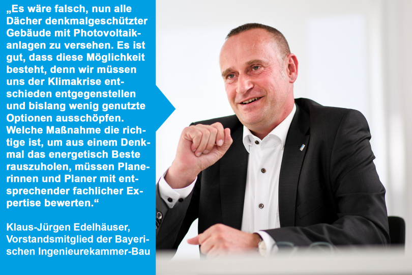 Klaus-Jürgen Edelhäuser, Denkmalexperte und Vorstandsmitglied der Bayerischen Ingenieurekammer-Bau - Foto: BayIka-Bau / Tobias Hase